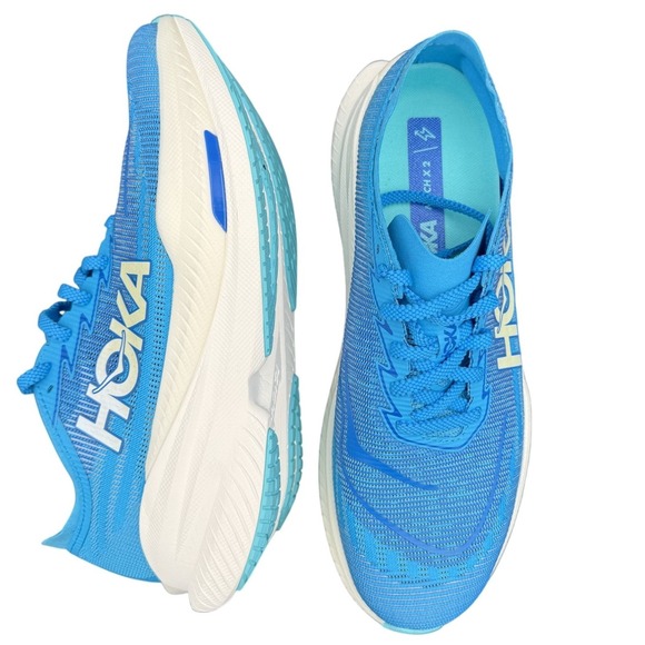 Hoka One One Mach X 2 Men's Size 9.5D 1155119-SYWR Blue Running Sneaker Shoe - Picture 9 of 13